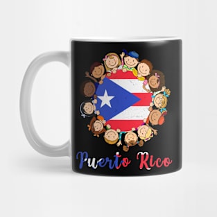 Puerto Rico Hispanic Heritage Kids Puerto Rican Flag Pride Mug